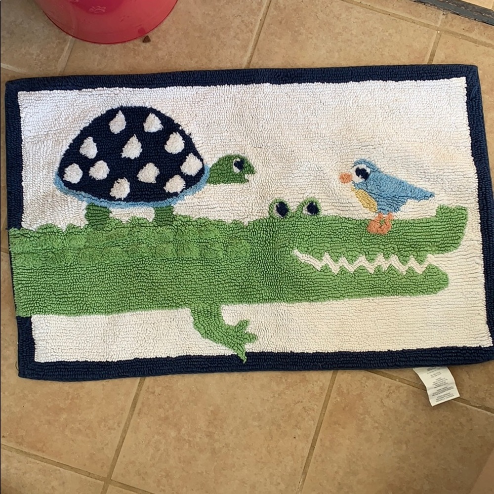 Pottery barn kids alligator rug